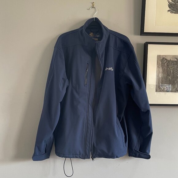 AJM International Men's Performance Seasonal Softshell Jacket Branded Peggy Cove - Picture 1 of 9